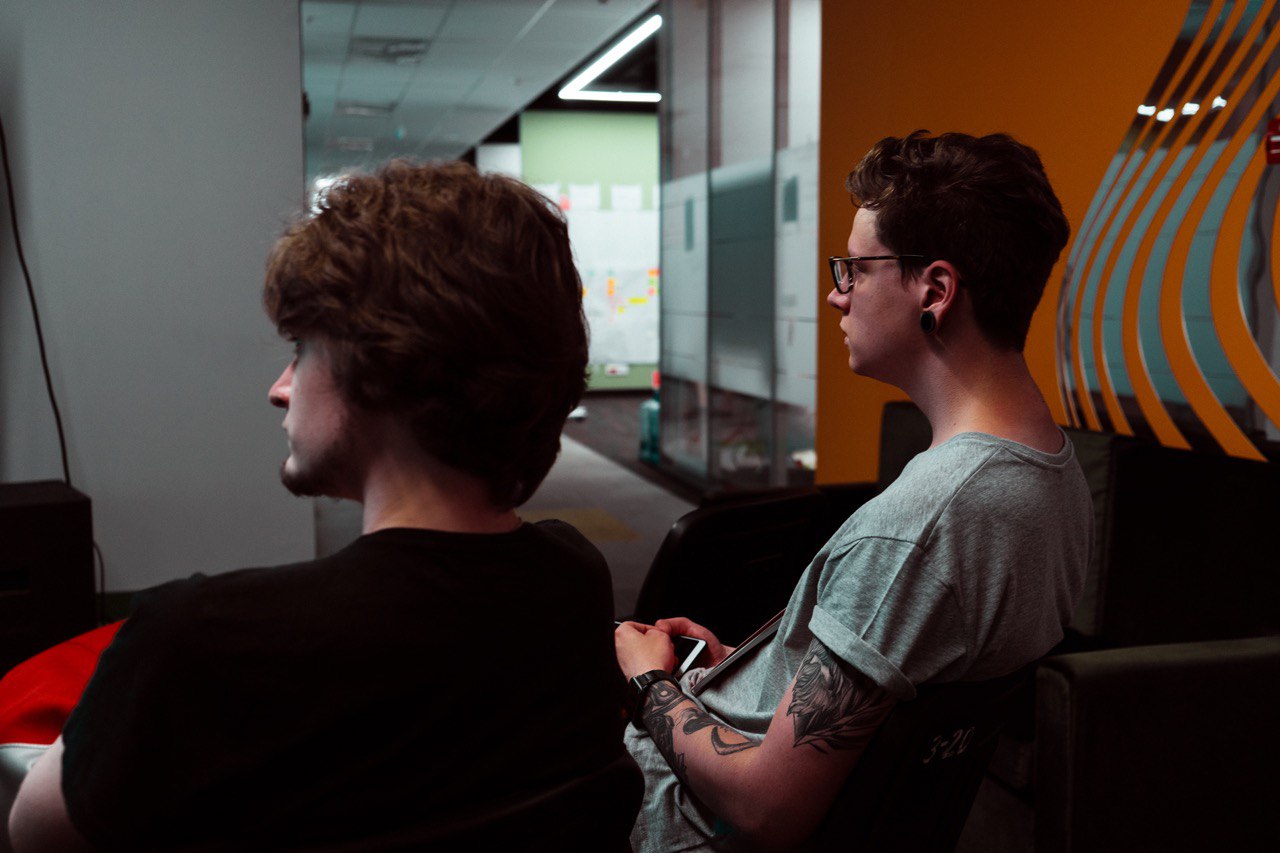 Фото с митапа AlmatyJS #1